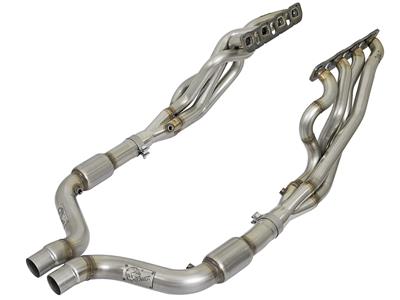 aFe 1 7/8" Full Headers with Cats 15-up Hellcat Demon - Click Image to Close